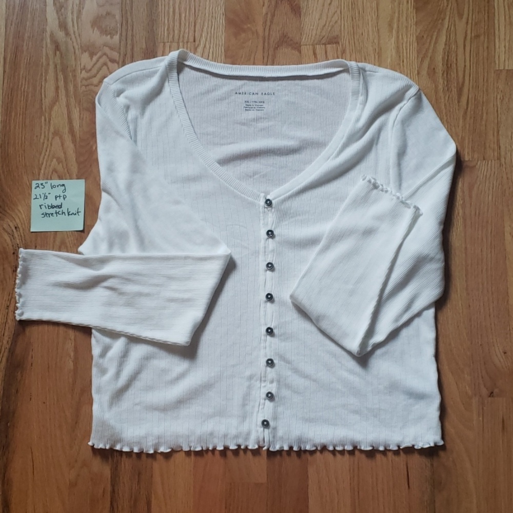 Button Up Long Sleeve Tee FINAL PRICE